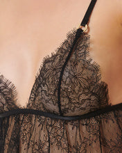 Load image into Gallery viewer, PEONY CAMI AND SHORT SET BLACK
